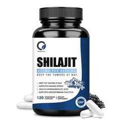 Himalayan Shilajit Ginseng Capsules Rich Fulvic Acid and 85 Trace Minerals Support Brain and Memory Men Energy Supplement