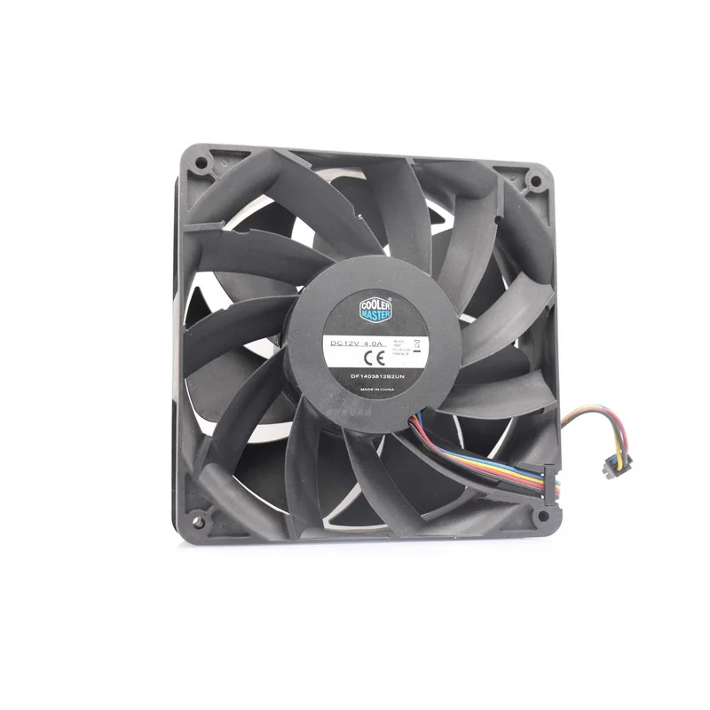H FOR COOLER MASTER DF1403812B2UN 12V 4A 14CM 14038 4-Wire Cooling Fan