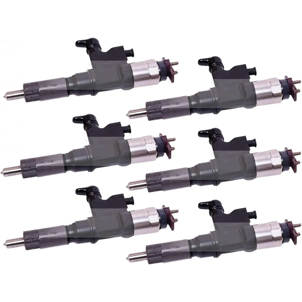 Pack of 6 Fuel Injectors For Hitachi ZAX200-3 ZAX210-3 ZAX240-3 ZAX330-3 ZAX360-3 Sumitomo SH210-5 SH240-5 SH300-5 SH350-5