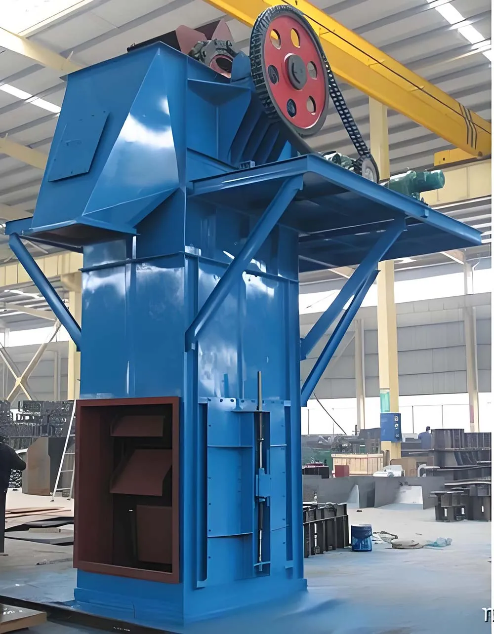 Carbon Steel TDTG Bucket Elevator Conveyor for Efficient Conveying of Coffee Beans and Nuts in Manufacturing Plants