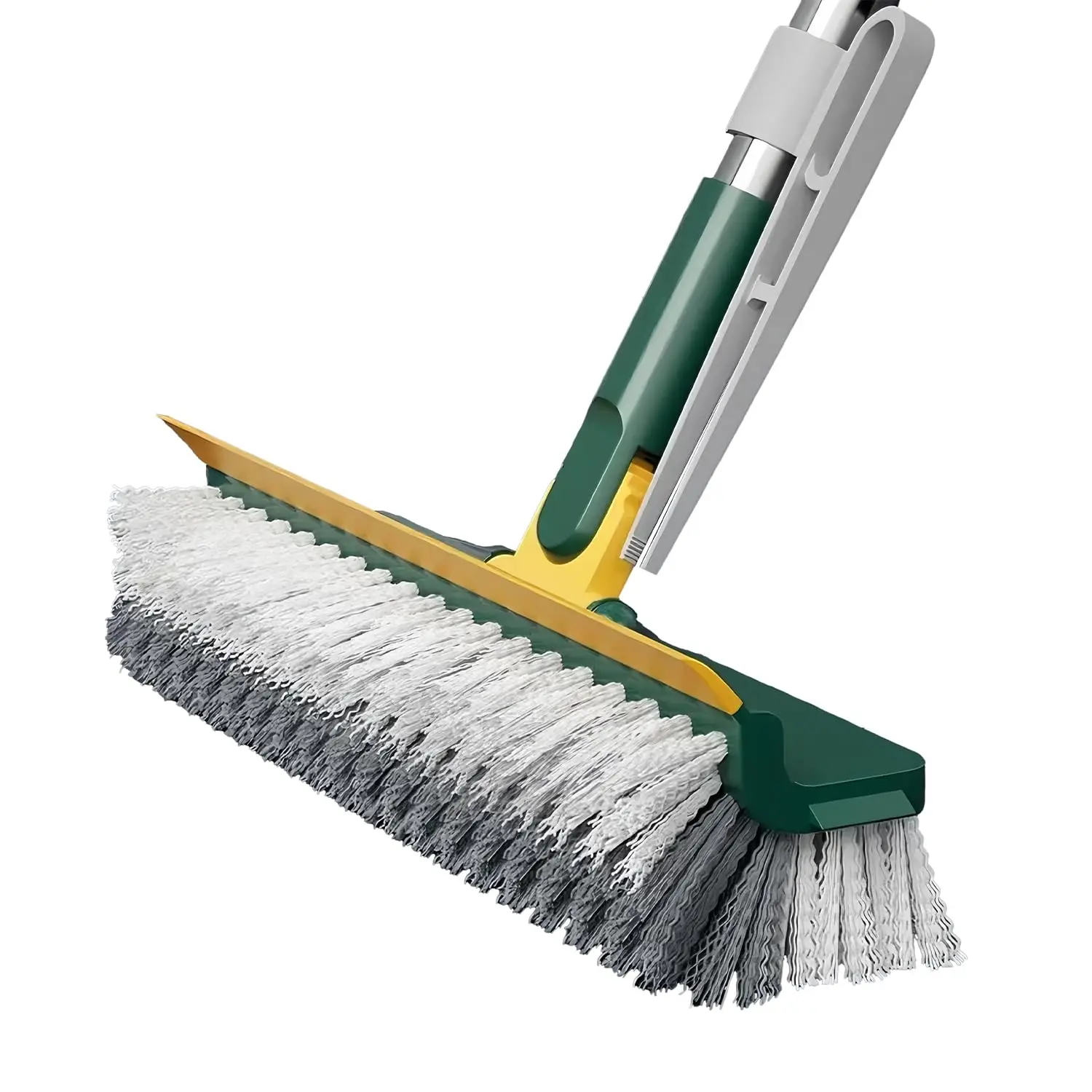 5-in-1 Floor Scrubber Floor Gap Brush Corner Brush for Kitchen Bathroom and Balcony Long-Handle Triangular-Shaped Large Brush