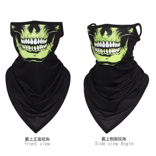 Multi-function Motorcycle Face Scarf Skull Masks Cycling Neck Gaiter Cover Mesh Tube Sport Sunscreen Men Women Bandana Balaclava - Image 9