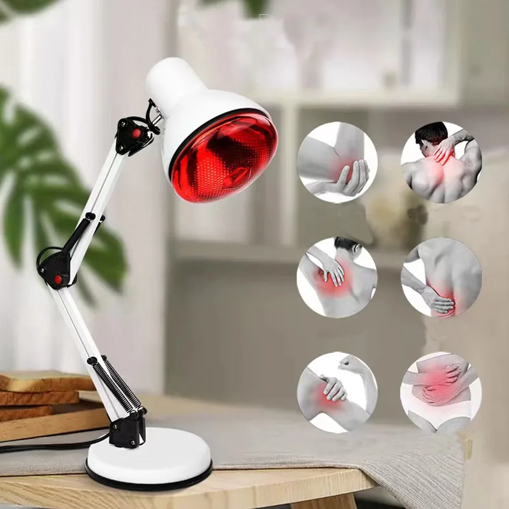 150W Infrared Heating Physiotherapy Lamp for Rheumatism, Pain Relief Beauty Infrared Heating Physiotherapy Lamp 110-220V