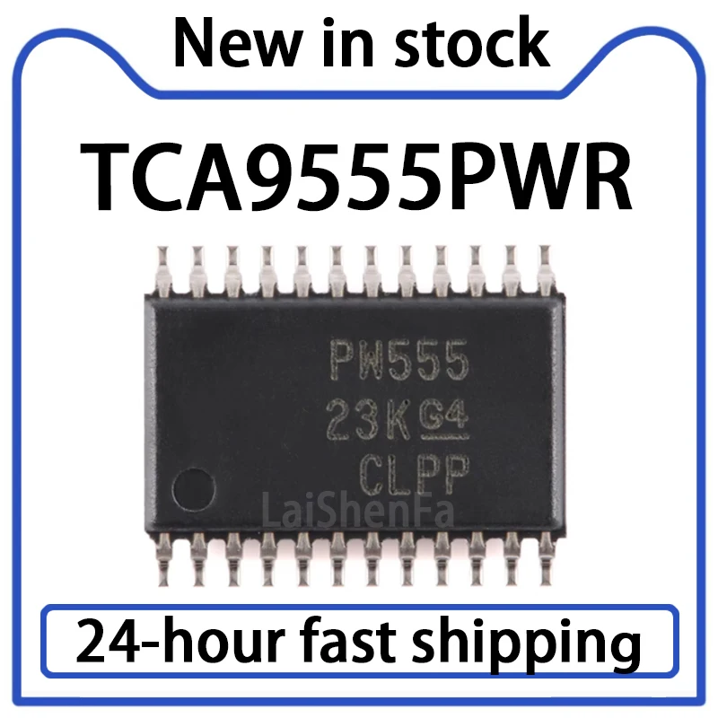 10PCS TCA9555PWR Package TSSOP-24 Low Voltage 16 Bit I2C and SMBus I/O Expander Chip