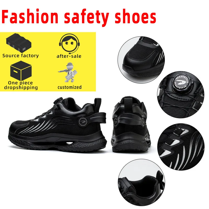 Kevlar protective shoes, anti smashing, anti puncture, wear-resistant, shock-absorbing, comfortable and safe shoes