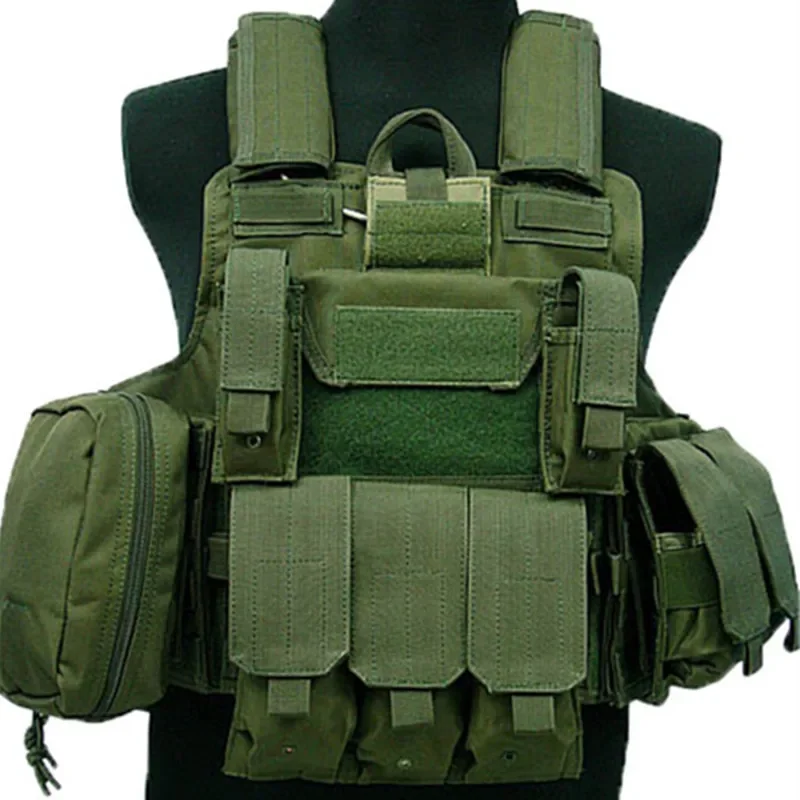 Adjustable Multi-pockets Training Body Vest Army Fans Military Shooting Hunting Tactical Combat Camouflage Waistcoat