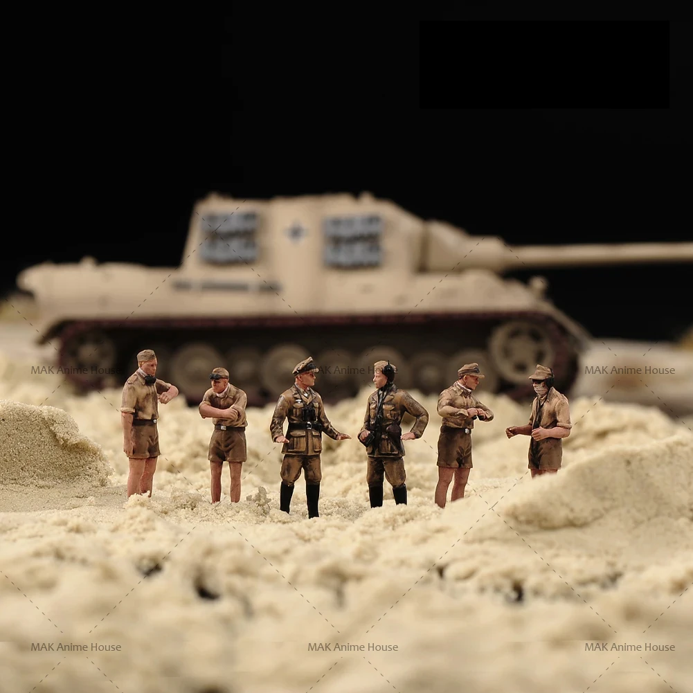 3D  Manual Handmade 1/35 1/72 Painted 6 pieces/lot Action Figure Solider Body Tank Diorama Car Sand Decoration Toys