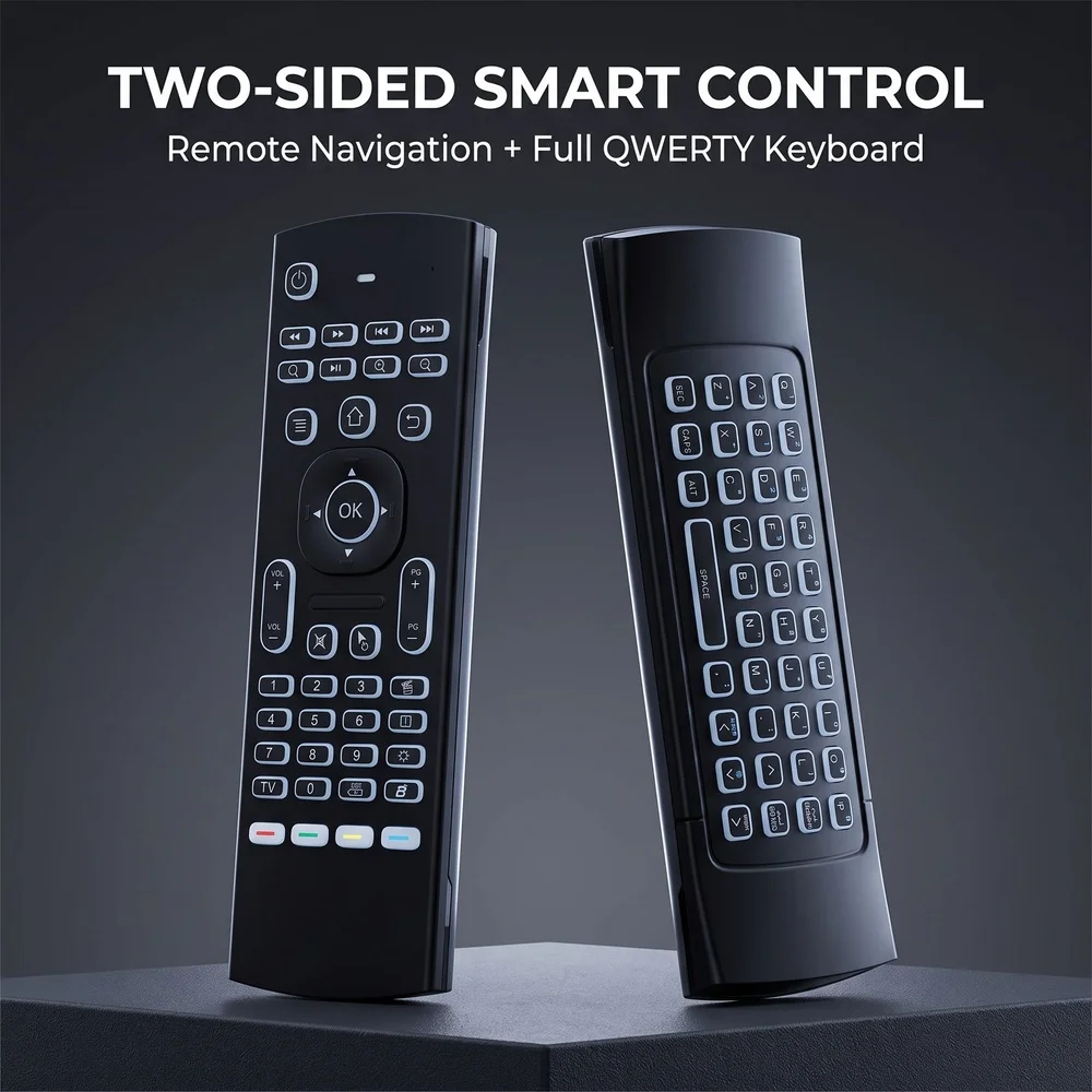 MRSVI MX3 Air Mouse Mini Keyboard 2.4G Wireless Remote Control Gyroscope IR Learning Backlit for Android Smart TV Box PC