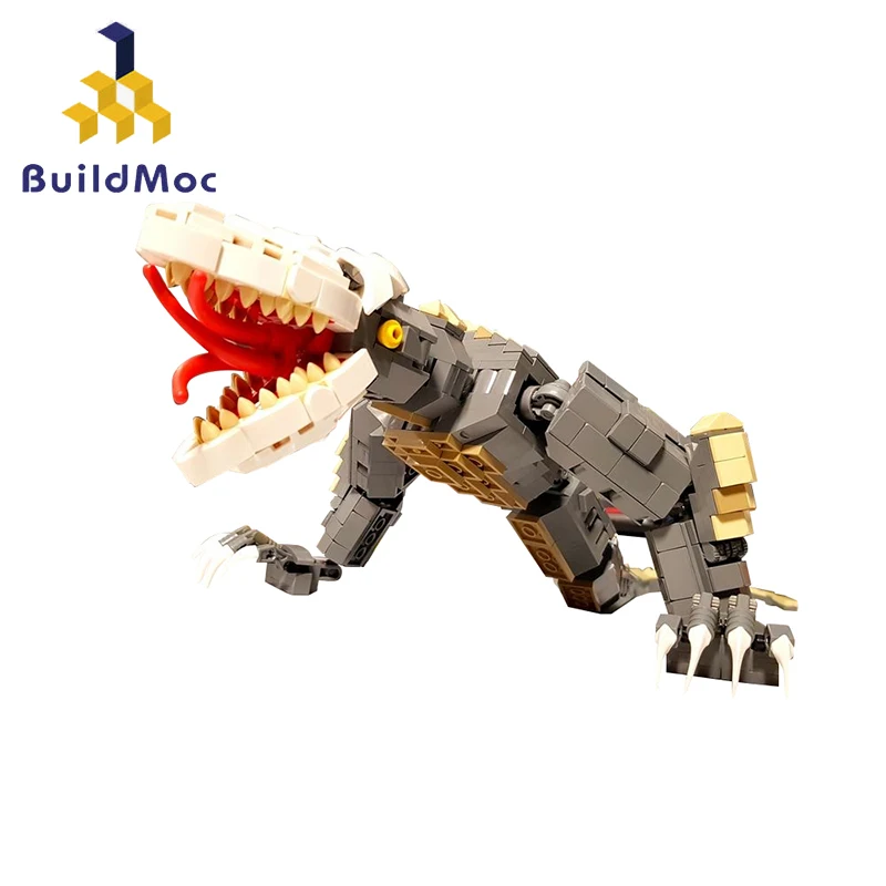 

Buildmoc, Монстры из фильма, Череп, гусеничная модель MOC, строительные блоки, наборы, игрушки для детей, подарки, игрушки, сборные блоки, монстр