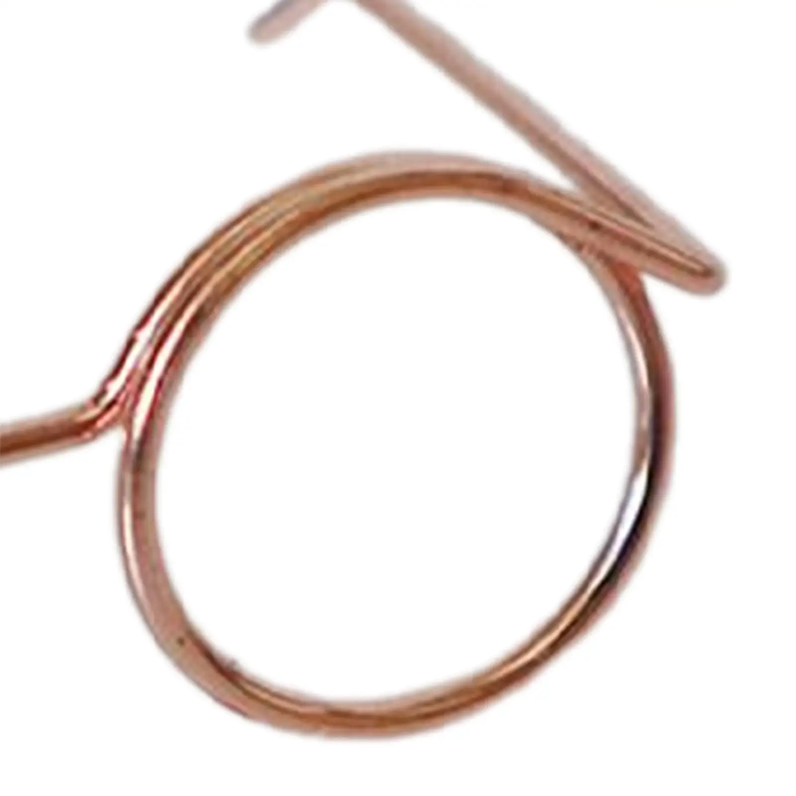 แว่นตาตุ๊กตาขนาดเล็ก 10 ชิ้น ของตกแต่งกรอบแว่นตาลวด สำหรับสัตว์เลี้ยง ชุดคอสเพลย์