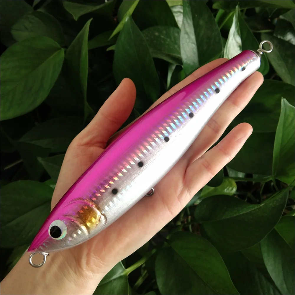 18cm 67g Topwater Big Game Pencil Wooden Stickbait Surface Trolling Lure Boat Fishing Artificial Bait Lure