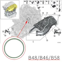 For BMW B46 B48 B58 Car Engine Intake Manifold Gasket Accessory For BMW 1 2 3 4 5 7 Series X3 X4 11618637800