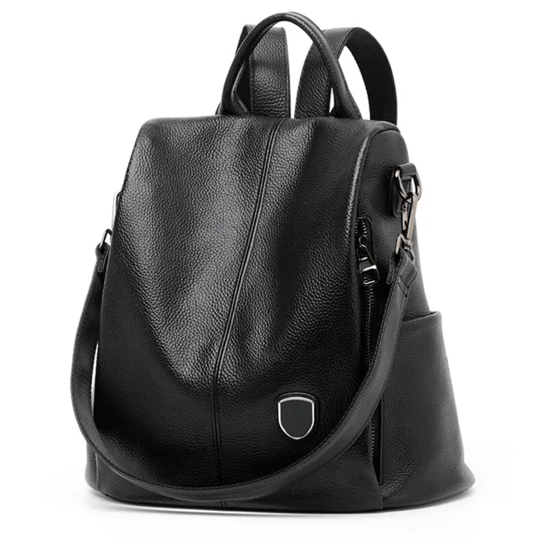 

New Fashion Leather Shoulder Women's Bags Solid Color Large Capacity Women's Backpack Leather Shoulder Fashionable High-end Bag