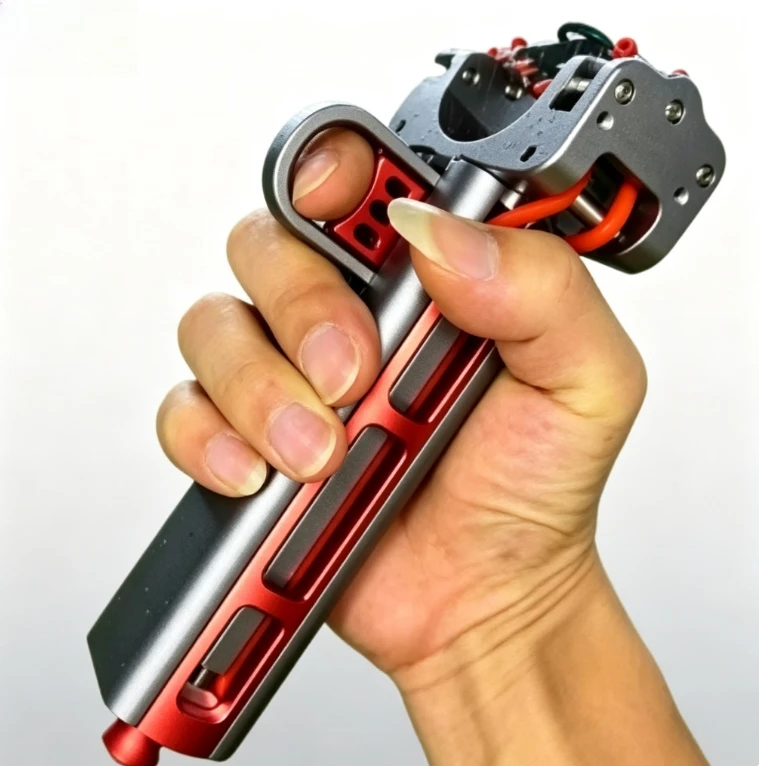 Outdoor Automatic Loading Metal Slingshot Adult Shooting Competition Catapult High Precision Powerful Hunting Sport Launcher