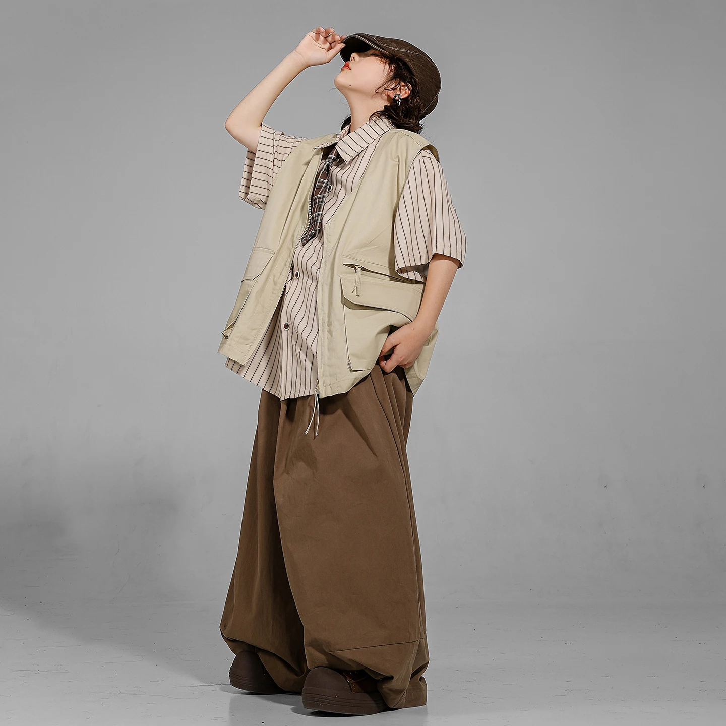 Hip Hop Outfit Jungen T-shirt Baggy Cargo Hosen Street Dance Capri Kurze Mädchen K-pop Jazz Kostüm Kind Kleidung Set kinder Streetwear