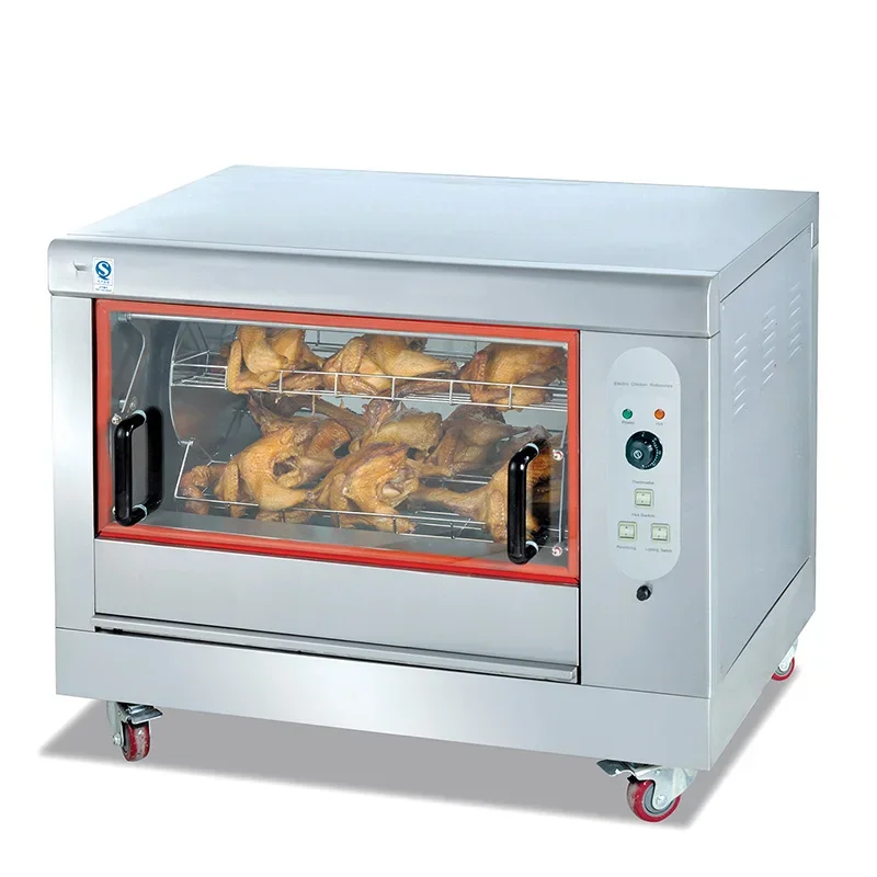 Commercial Restaurant  8KW Table Top Mini Oven With Chicken Rotisserie Machine For Sale