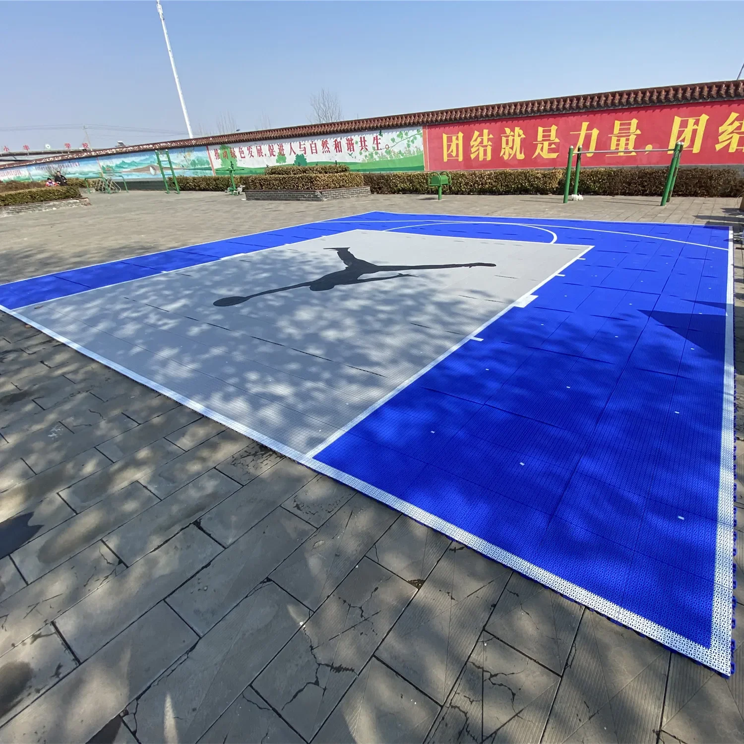 exterior floor pp Line marking complete backyard shuffleboard mat indoor outdoor shuffleboard court flooring