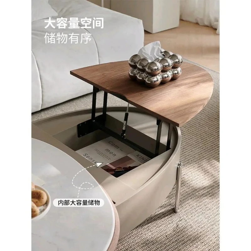 X-S  Goose egg coffee table new living room household small apartment lifting and rotating creativity HG