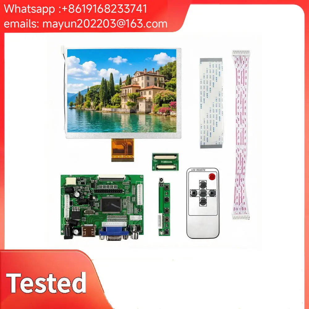 Original 7 Inch 800 * 600 4:3 LCD Screen: CLAA070MA0ACW, with Control Driver Board Monitor Panel.
