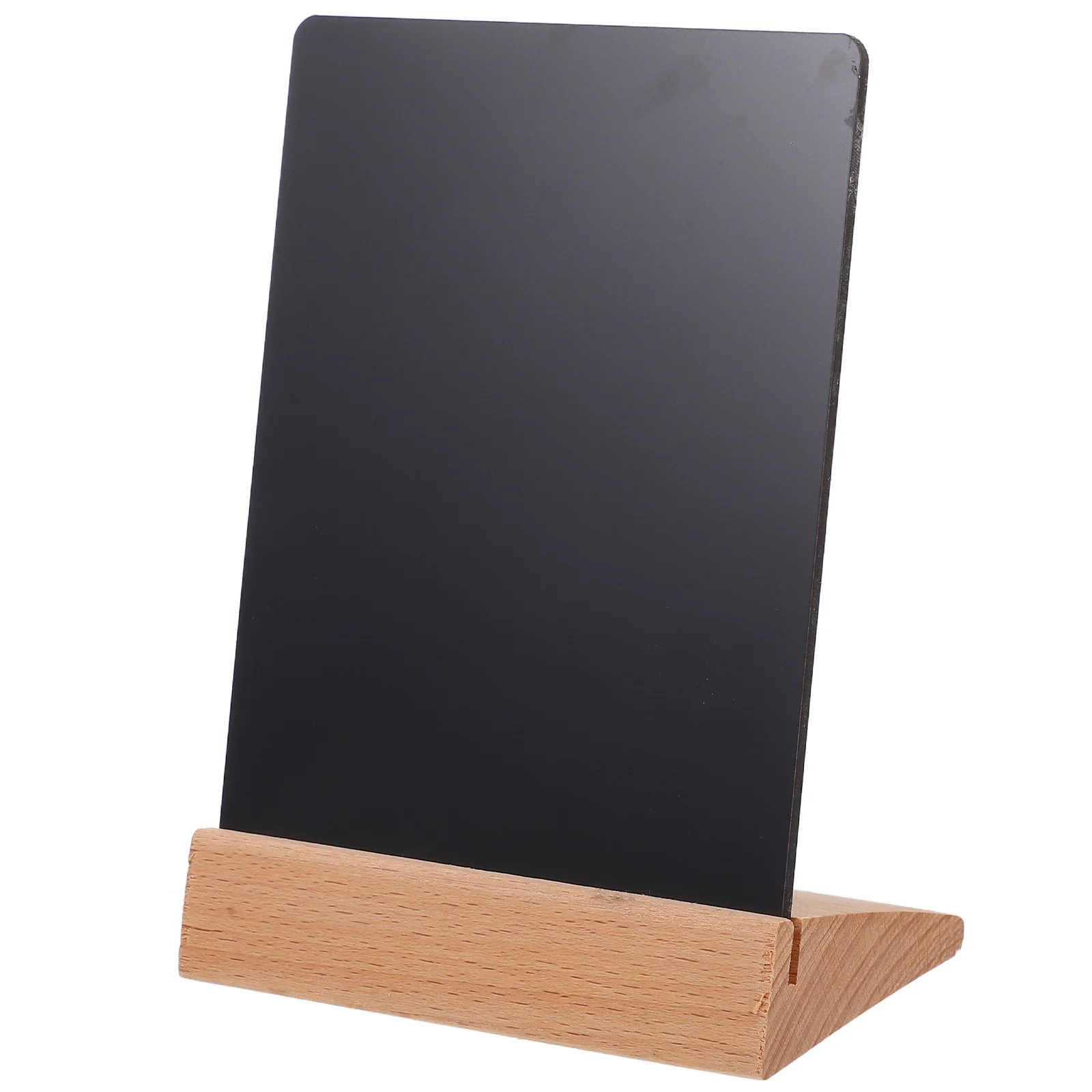 1 مجموعة سطح المكتب السبورة تسجيل قاعدة خشبية سميكة الدائمة سبورة صغيرة لسعر القائمة عرض لوحة رسائل الطاولة ريفي #2