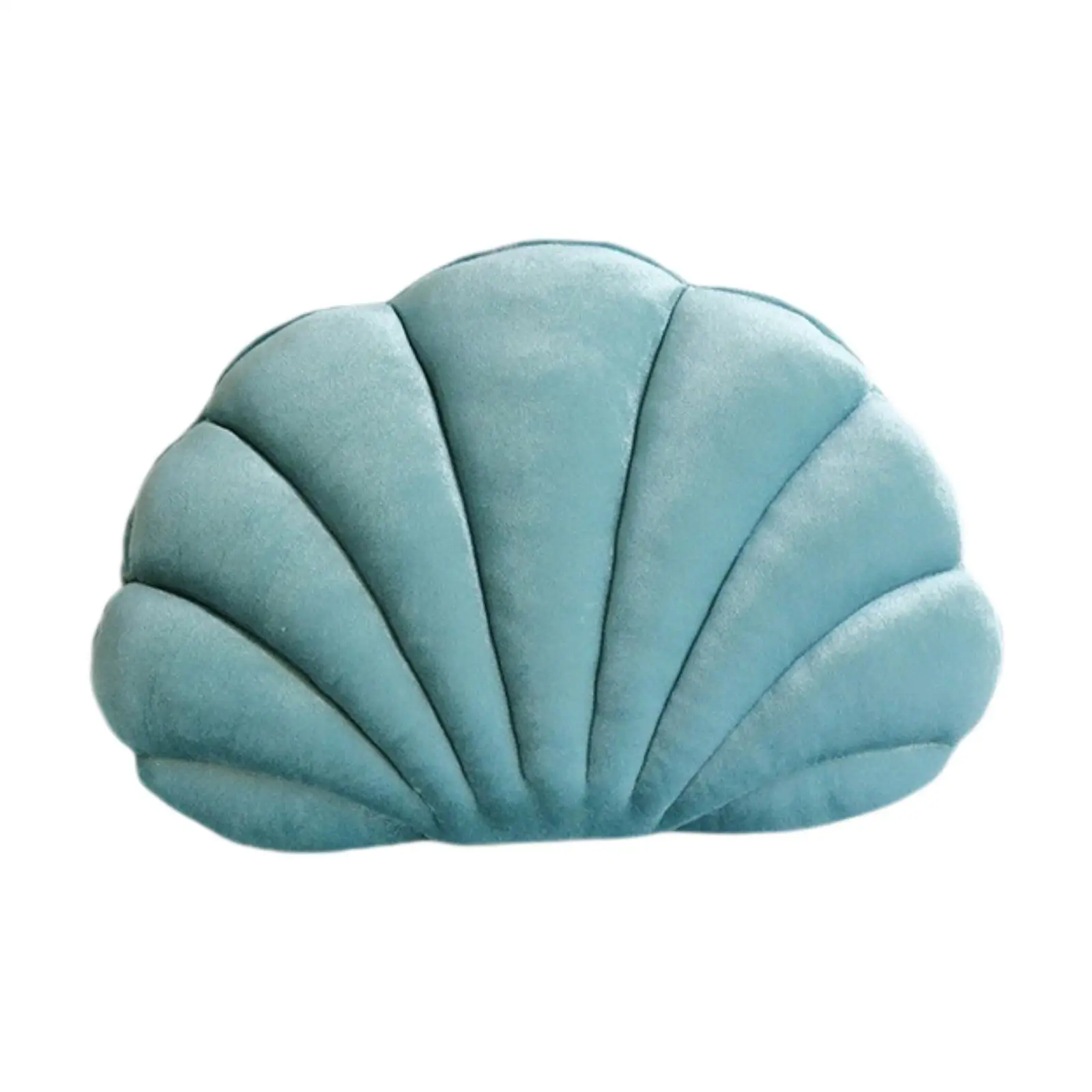 Soft Velvet Seashell Throw Pillow Decorative 40x25cm Lightweight for Living Room Versatile Chair Cushion
