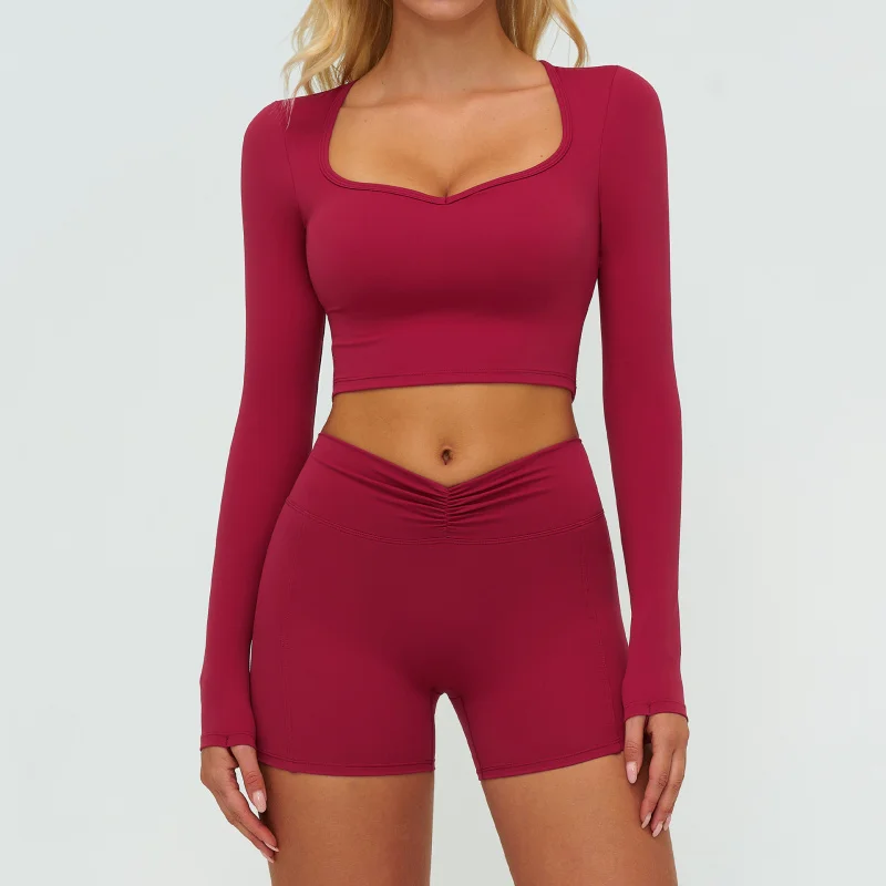طقم نسائي مكون من قطعتين بدلة رياضية نسائية للاستخدام الخارجي أطقم يوجا للجري واللياقة البدنية ملابس نسائية ملابس رياضية للصالة الرياضية للسيدات #5