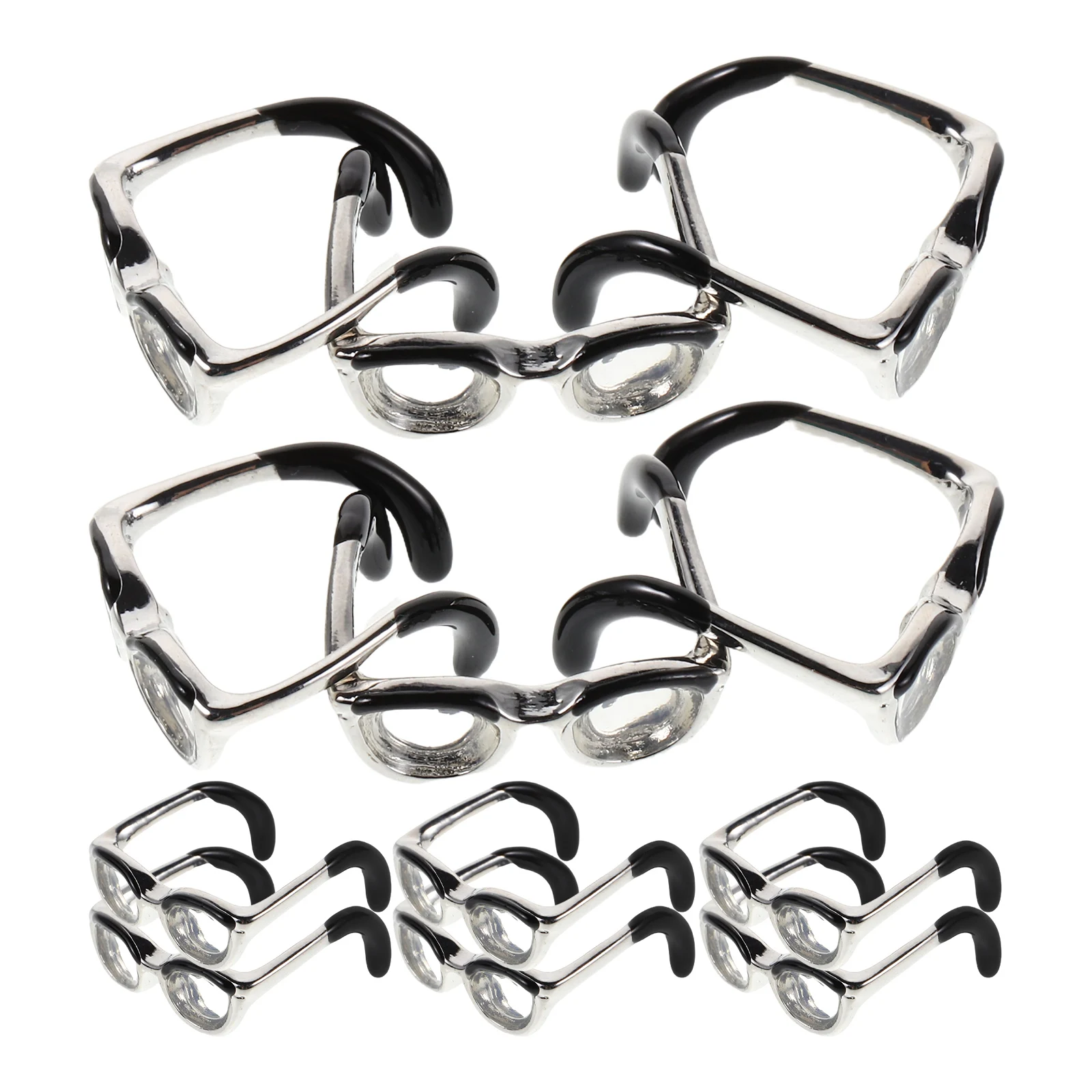 

Mini Glasses Ring Cute Rings for Teen Girls Women Adjustable Size Aesthetic Jewelry