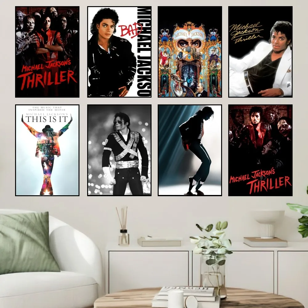 Singer Michael Jackson Poster Home Prints Wall Painting Bedroom Living Room Decoration Office