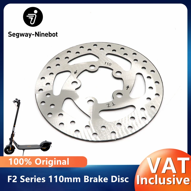 Original F2 Series Brake Disc for Ninebot By Segway F2/F2 Pro/F2 Plus Electric Scooter 5 Holes 110mm Brake Disc Replacement Part