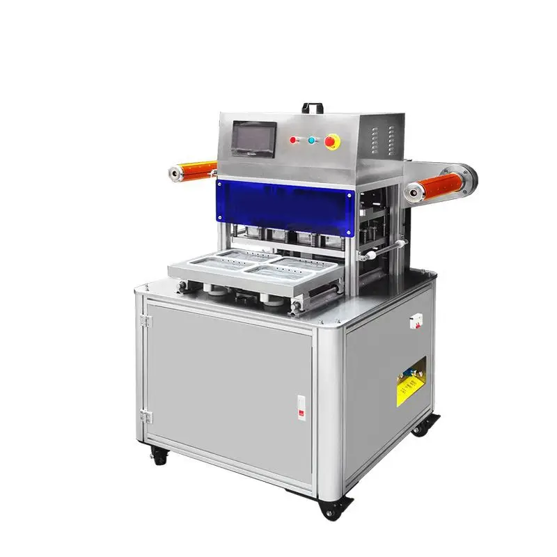 Automatic box-type modified atmosphere fresh-keeping packaging machine, fresh-locking and sealing machine for cooked duck neck