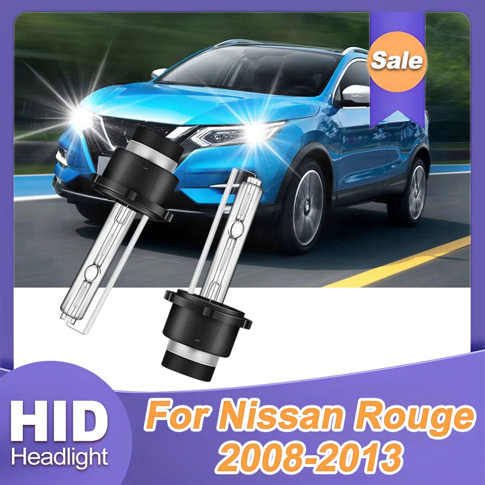 

2X фары автомобильные фары D2S 6000K белые HID ксеноновые фары 35 Вт 12 В ближнего света супер яркие для Nissan Rouge 2008-2012 2013