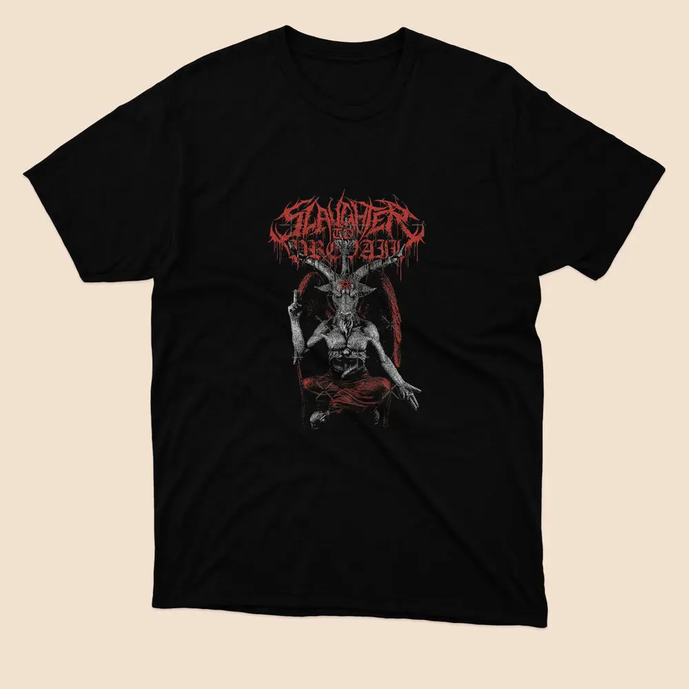 Limited Slaughter Prevail - Baphomet Horn Music T-shirt Black Size S to 5XL  High Quality 100%Cotton Short Sleeve