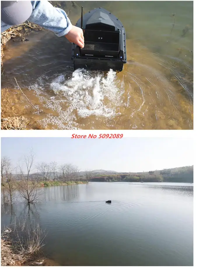 Independant Large Hopper 100GPS Auto Return RC Fishing Bait Boat 500M 2KG Smart Cruise Hook GPS Fishing Bait Boat Nesting Boat