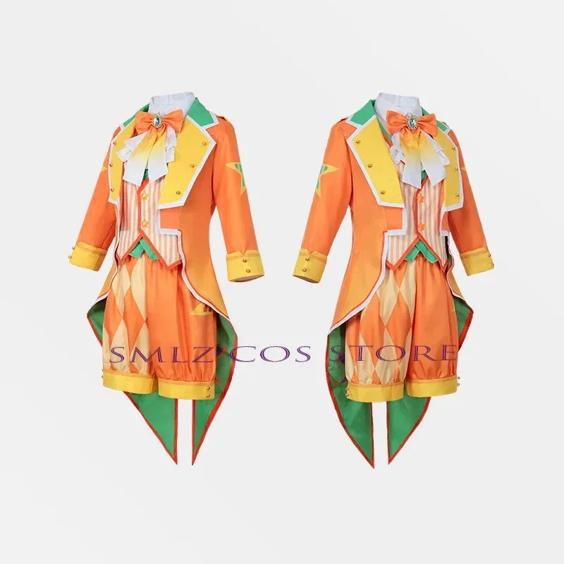 Anime PJSK escenario hazaña Cosplay Beat cantante Virtual diseño naranja Rin Cosplay Len vestido uniforme traje trajes disfraces para niña niño
