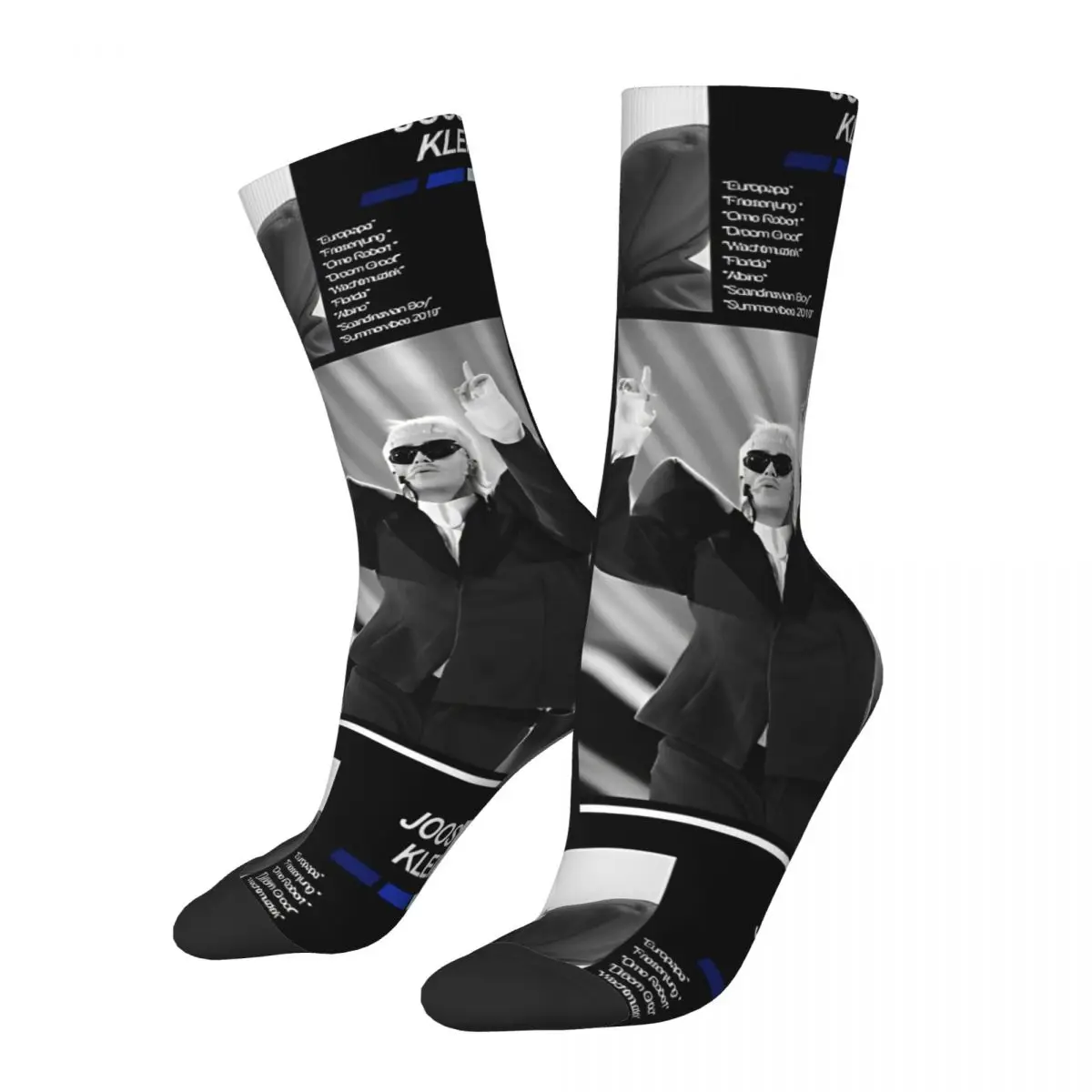 I LOVE JOOST KLEIN EUROPAPA Stockings Pattern Retro Socks Winter Non-Slip Socks Couple Climbing Breathable Socks