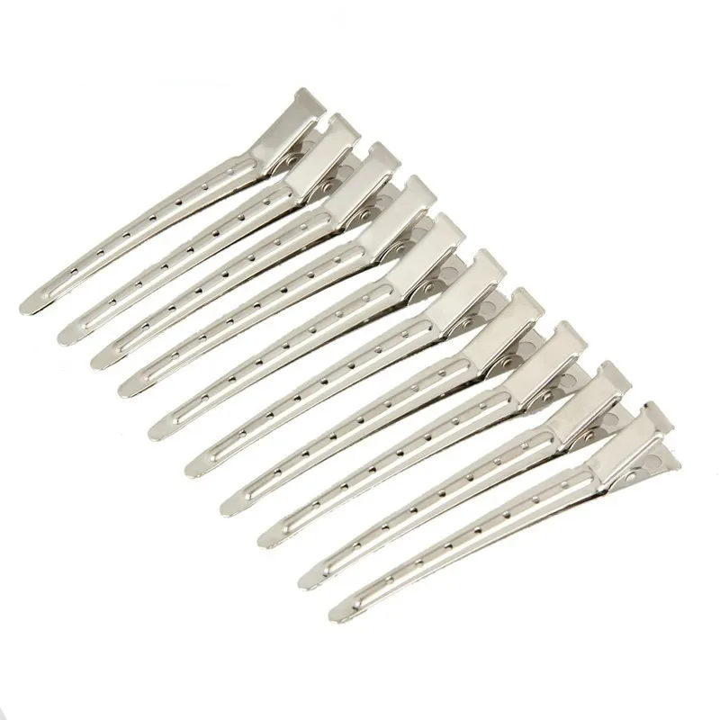 

4PCS Partition Hair Clip Spring Hairdressing Tools for Girls Stainless Steel Duckbill Clip Type Styling Accessories