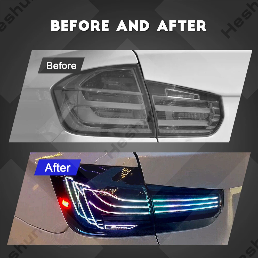 LED Tail light assembly For BMW F30 F35 F80 M3 2013-2014-2018 3-Series Tail lights Kit Start-up Animation Sequential Turn Signal