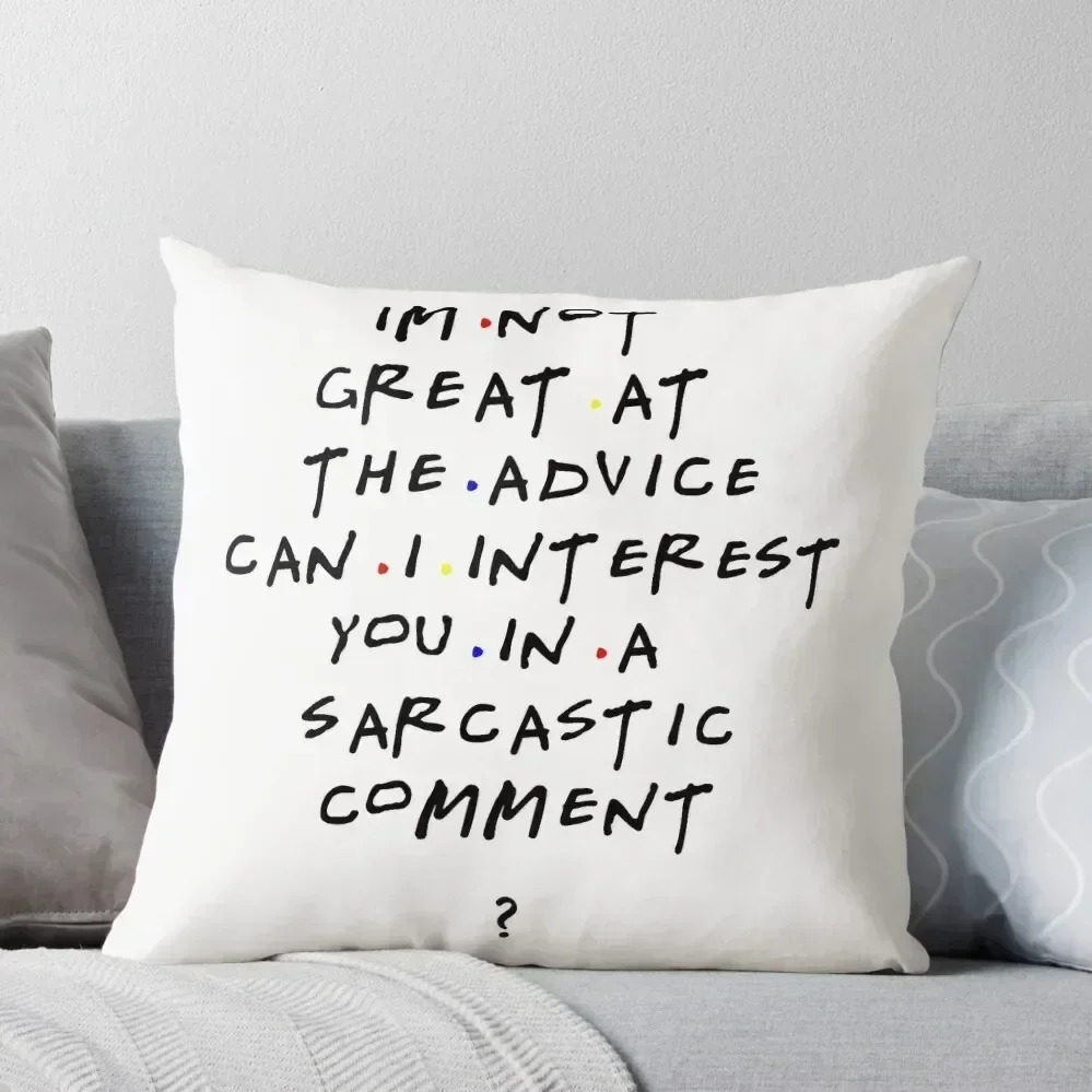 

Chandler Bing qoutes Throw Pillow Room decorating items Cushions Home Decor pillow cover christmas autumn pillowcase pillow