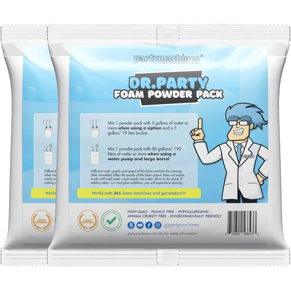 

oam Powder Pack o 2, Makes up to 240 Gallons o oam Party un or oam hines by Dr. Party