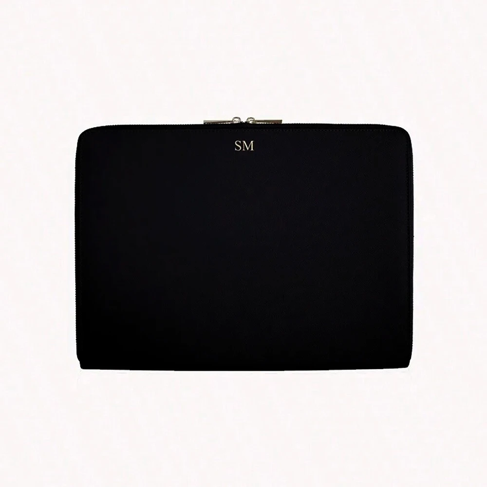 Сумка на молнии для ноутбука из искусственной кожи с надписью по индивидуальному заказу Macbook 13 "Air Pro Retina Защитный чехол Mac