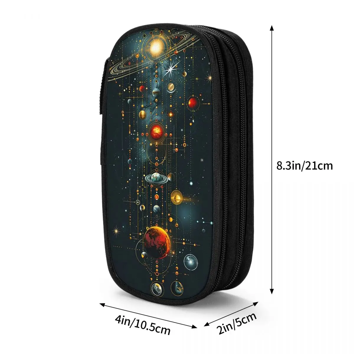 Solar System Pencil Case for Studen Gifts Pen Box Pencil Bag Stationery Supplies Pen Holder Bag