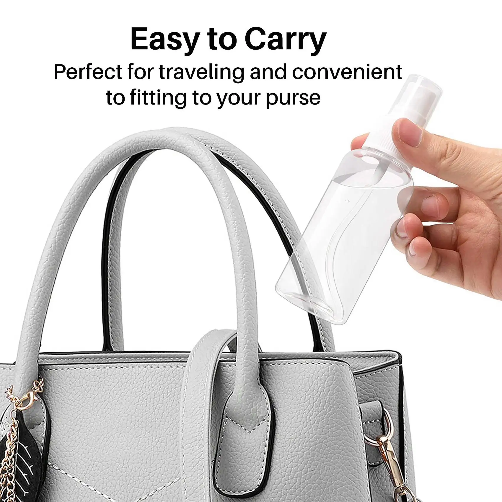 

CTHO-5Pcs Красота Прозрачный пластиковый пустой распылитель для духов Маленькая дорожная бутылка с тонким распылителем 20 мл