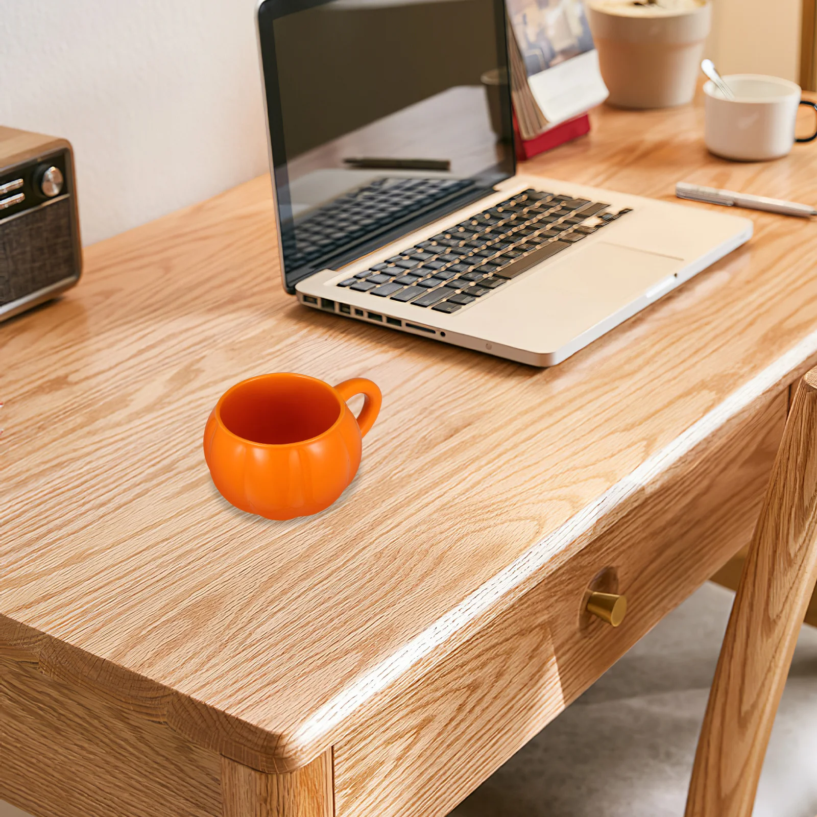 

525Ml Halloween Pumpkin Mug Ceramic Coffee Tea Cup Shape Drinkware for Adults Kids Holiday Party Breakfast Decor Gift Idea