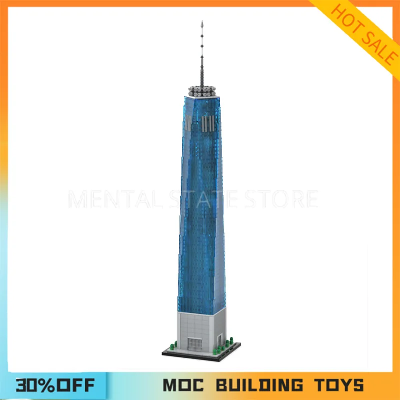 

3153PCS Customized One World Trade Center 1:800 Scale Building Blocks Technology Bricks DIY Creative Assembly Toy Holiday Gifts