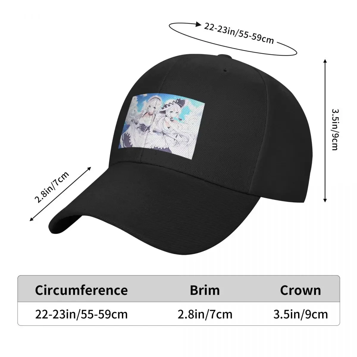 Azur Lane Game-gorra de béisbol para hombre, gorro de poliéster, ajustable, informal, a la moda, para conductor de camión