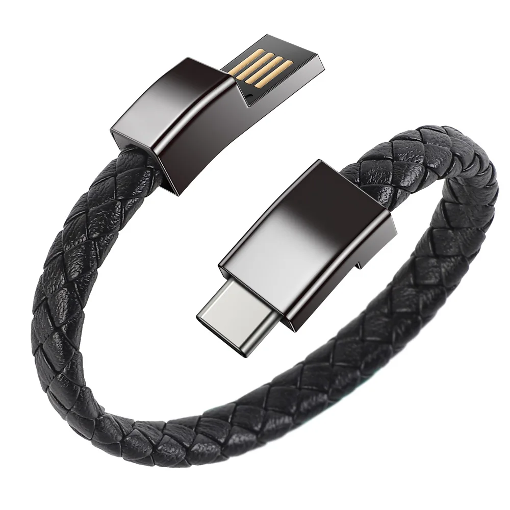 Portable bracelet Fast charging cable suitable for iPhone 11 12 13 14 Pro Max Samsung Huawei Xiaomi USB Micro Type-c Data Line