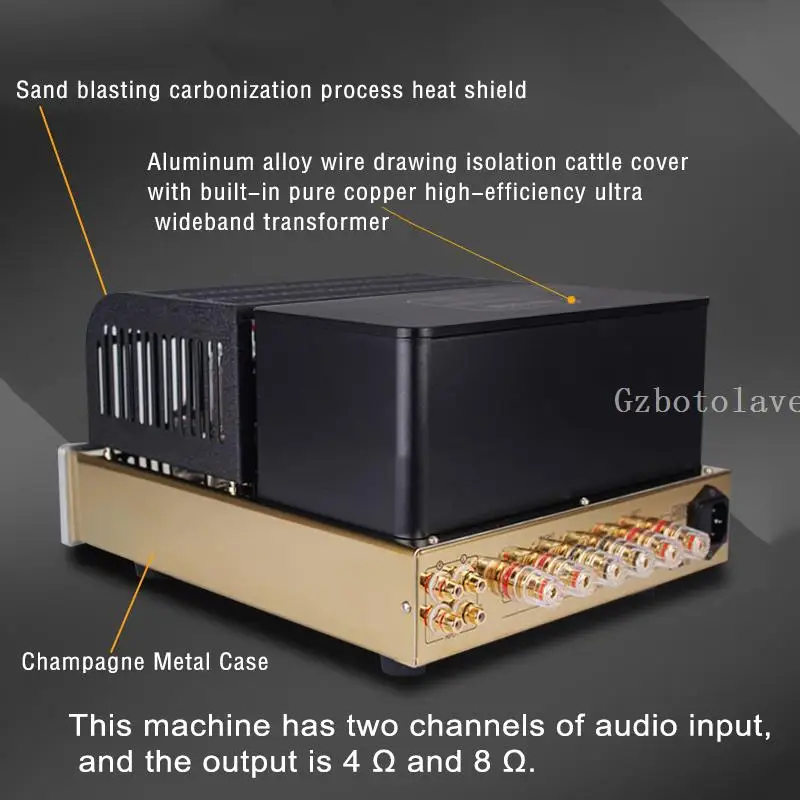 Klasyczny Fu29 handmade push-pull hifi do domu do tubki wzmacniacz mocy 2.0 kanałowy System kina domowego FU29 × 2 6H3N × 4 rury amp 30W + 30W