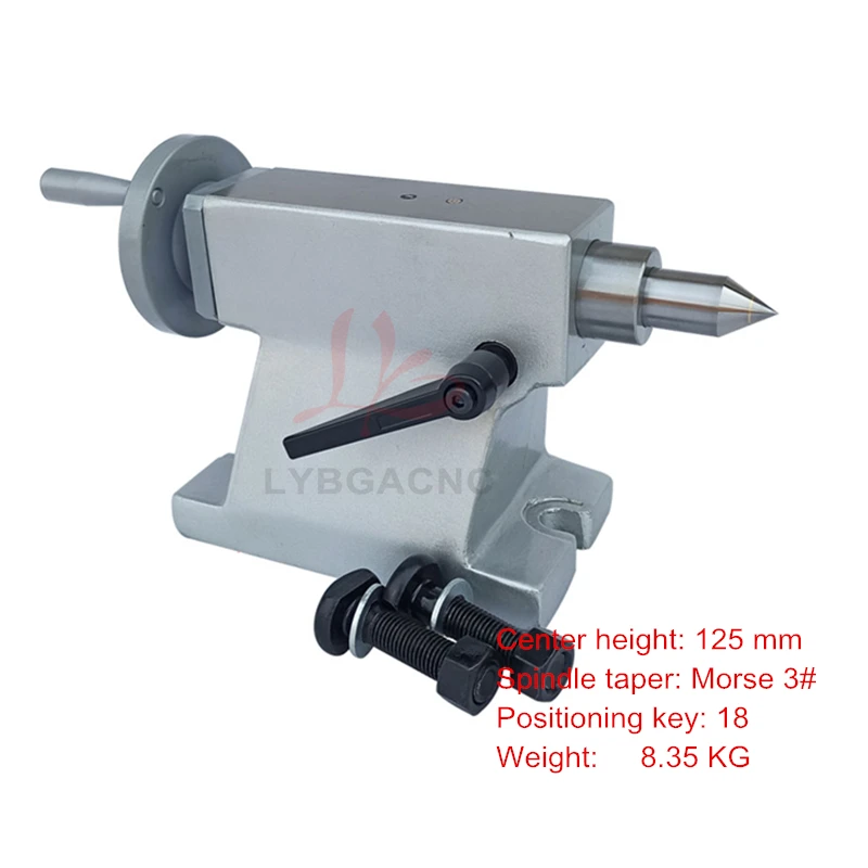 Imagem -06 - Cabeça de Indexação de Cabeçote Móvel Cnc e Parte Superior Traseira 110 125 135 145 160 185 210 mm para Eixo Rotativo a 4o Eixo para Roteador Cnc Gravador Moinho