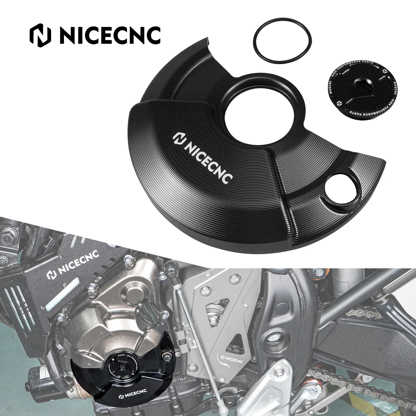 

Motorcycle Engine Ignition Guard Cover Crankcase Protector for Yamaha Tenere 700/Rally XTZ700 2019-2024 MT-07 MT07 2018-2020