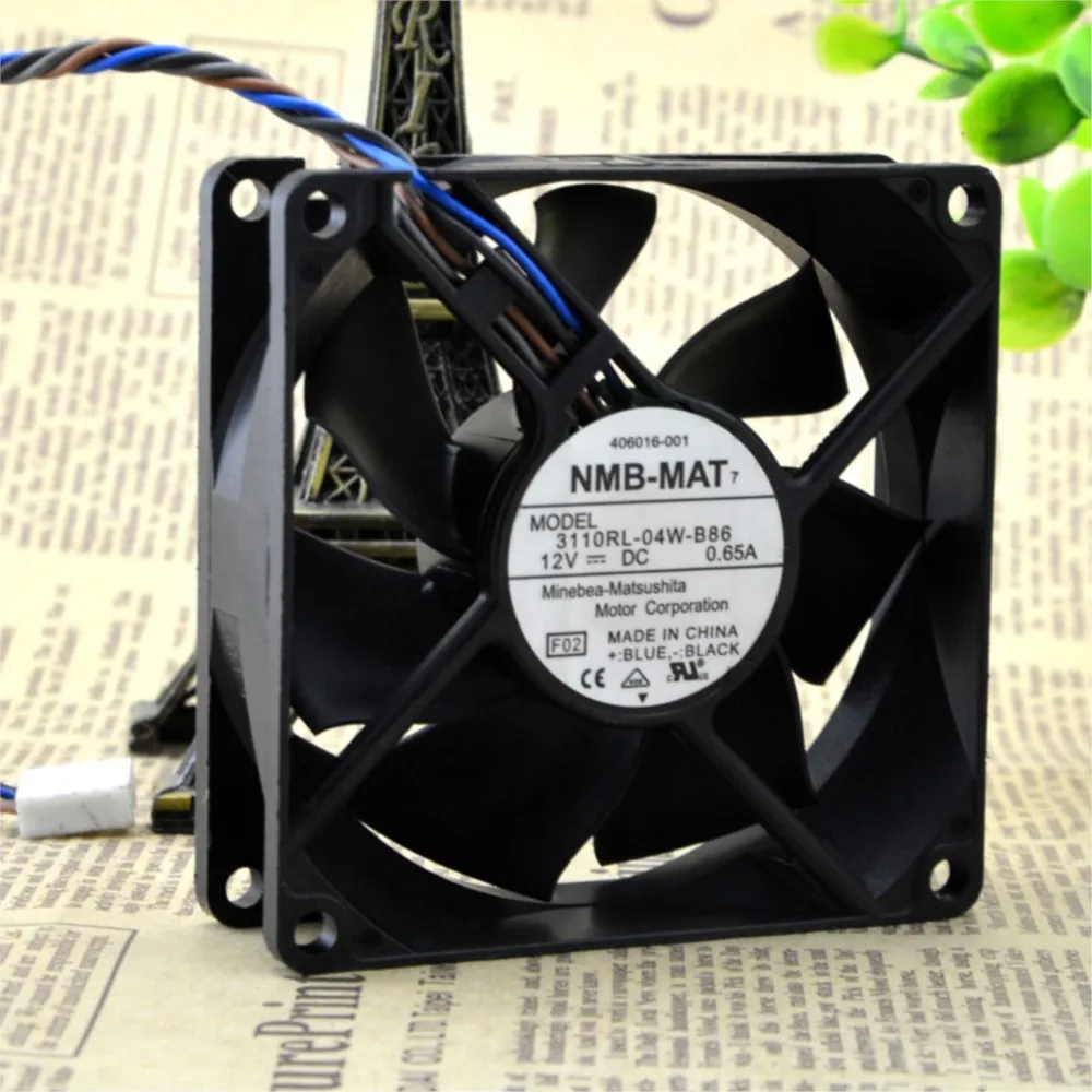

Вентилятор PWM 8 см для NMB 3110RL-04W-B86, 80x25 мм, 12В, 0.65А, 4-проводной, с высоким воздушным потоком, для охлаждения ПК и серверов